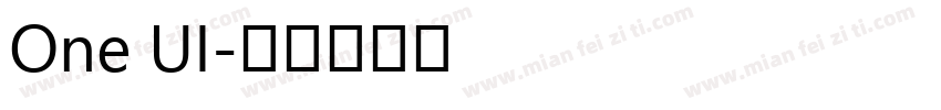 One UI字体转换